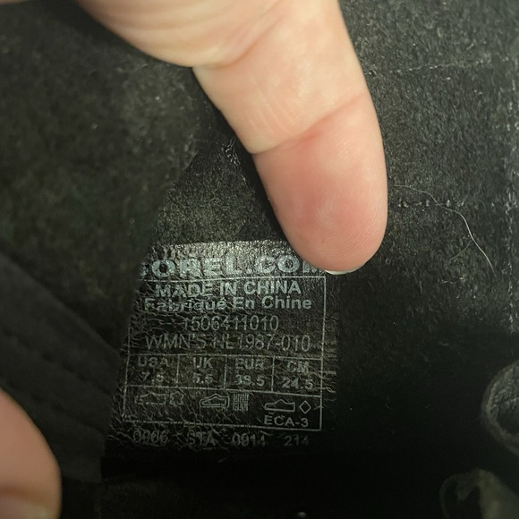 Sorel Joan of Arctic Wedge Black Waterproof Lace Up Bootie Womens 7.5 - Picture 10 of 11